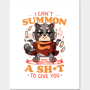 I Can't Summon a Shit to Give You - Cute Evil Animal Gift Posters and Art